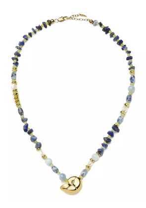 Missoma shell-pendant multi-beaded necklace - Gold