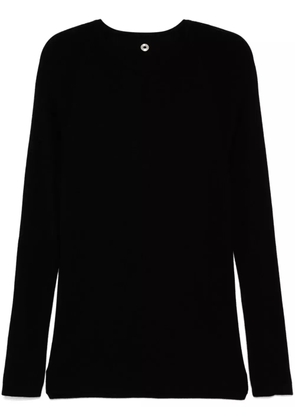 Label Under Construction round-neck jumper - Black