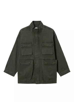 b+ab multi-pockets cotton military jacket - Green