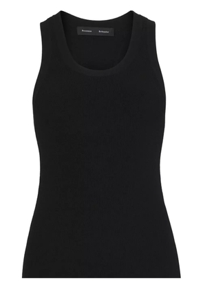 Proenza Schouler Matte knitted tank top - Black