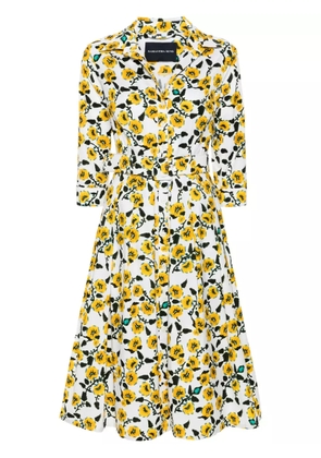 Samantha Sung Audrey midi shirt dress - White