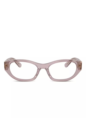 Miu Miu Eyewear logo glasses - Neutrals