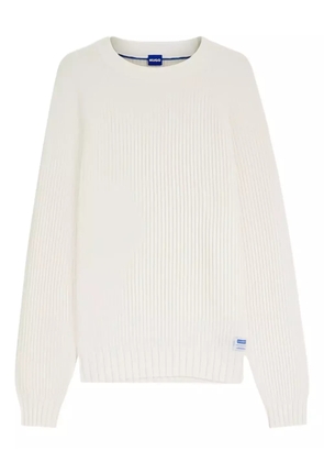 HUGO rib-knit sweater - White