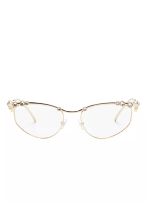Swarovski Eyewear crystal-embellished cat-eye glasses - Gold