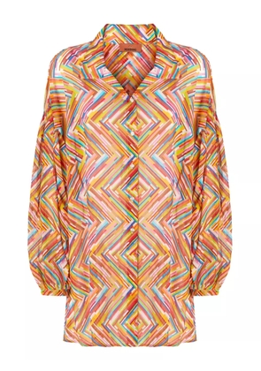 Missoni printed beach dress - Orange