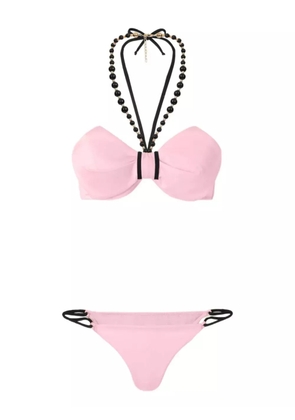 Genny bow-detail bikini - Pink