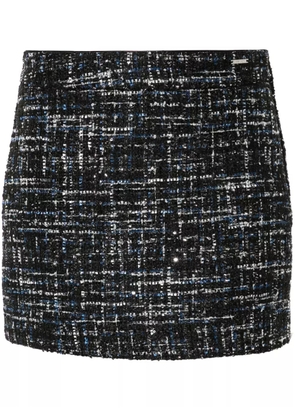 LIU JO bouclé mini skirt - Black