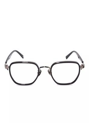 A BATHING APE® shark-pattern round frames - Black