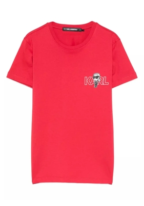 Karl Lagerfeld logo-print t-shirt - Red