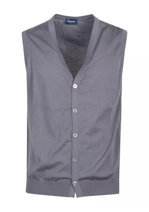 Drumohr V-neck sleeveless cardigan - Grey