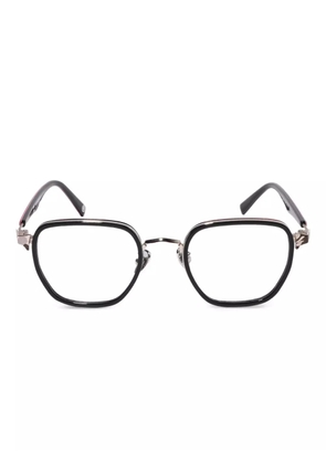 A BATHING APE® shark-patterned round frames - Black