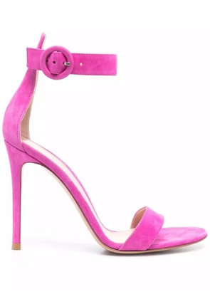 Gianvito Rossi Portofino 105mm suede sandals - Pink