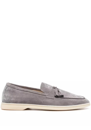 Scarosso Leandro tassel-detail suede loafers - Grey