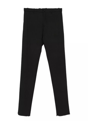 Incotex frayed-hem pants - Black