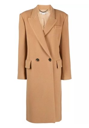 Stella McCartney double-breasted wool coat - Neutrals