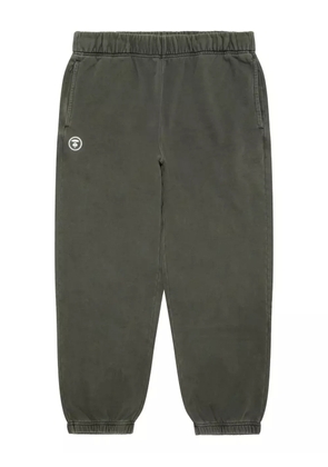 AAPE BY *A BATHING APE® logo-plaque cuffed track pants - Green