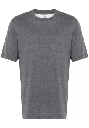 Brunello Cucinelli mélange-effect T-shirt - Grey