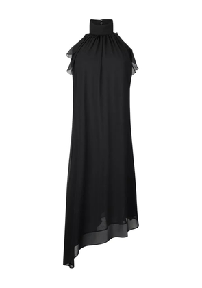 LIU JO ruffled halterneck dress - Black