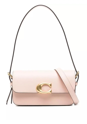 Coach Zoe clasp-detail leather shoulder bag - Neutrals