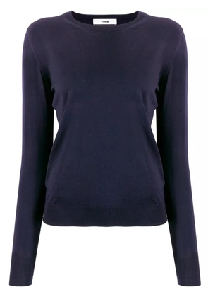 Roberto Collina round neck knitted top - Blue