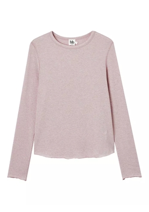 b+ab raw-edge long-sleeve T-shirt - Pink