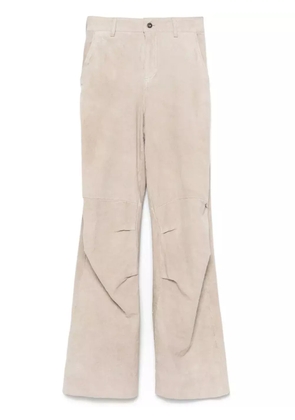 Salvatore Santoro suede trousers - Grey
