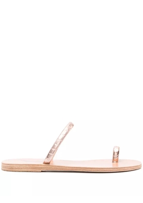 Ancient Greek Sandals Ophion flat leather sandals - Pink