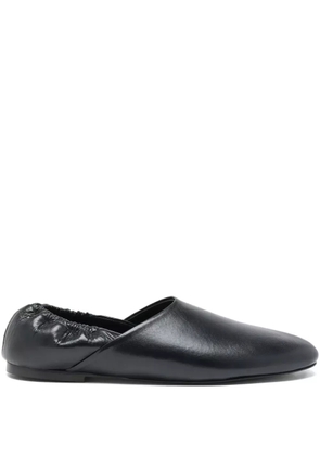 Proenza Schouler elasticated-back leather slippers - Black