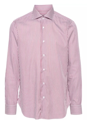 Barba striped shirt - White