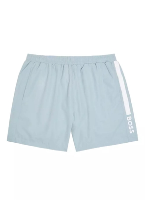 BOSS logo-print swim shorts - Blue
