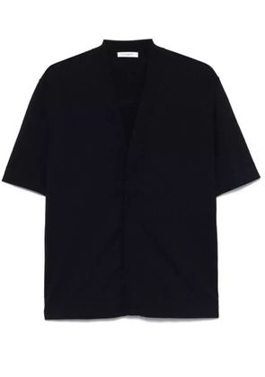 Paolo Pecora cotton short-sleeve cardigan - Blue