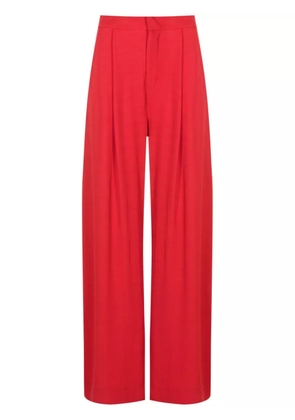 Lenny Niemeyer pleat-detailed wide-leg trousers - Red