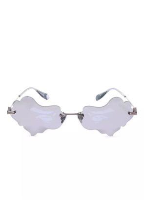 A BATHING APE® cloud-shaped sunglasses - Grey