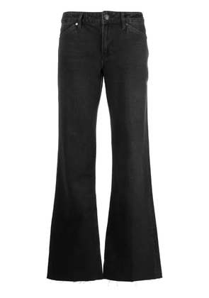 PAIGE Sonja distressed wide-leg jeans - Black