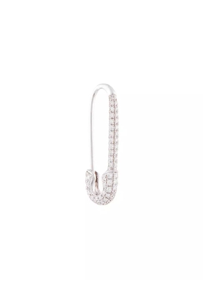 Anita Ko Safety Pin Diamond earring - Silver
