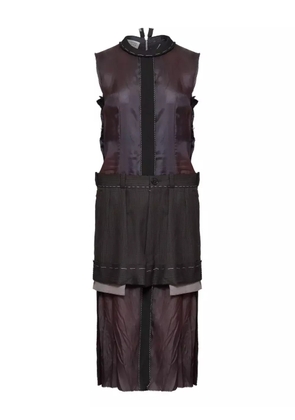 Maison Margiela layered sleeveless dress - Purple