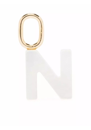 Maria Black Lucid Letter N charm - White