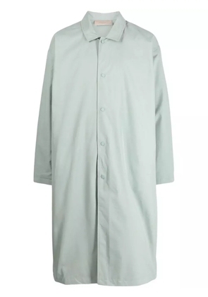 FEAR OF GOD ESSENTIALS twill-weave single-breasted coat - Green