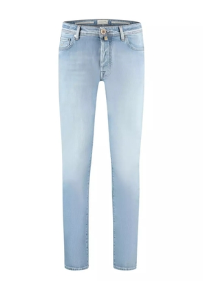 Jacob Cohën logo-patch jeans - Blue