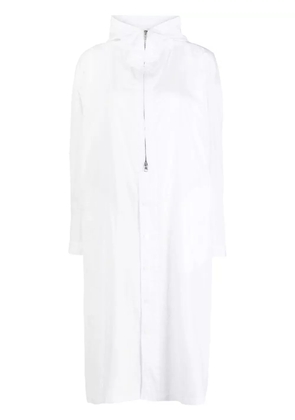 Y's long-sleeves printed cotton coat - White