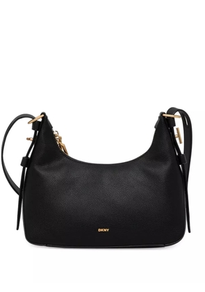 DKNY logo-lettering shoulder bag - Black