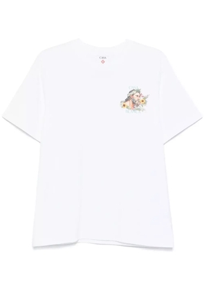Casablanca printed T-shirt - White