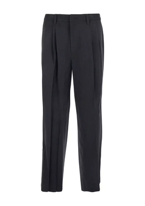 DUNST pleated-front trousers - Black