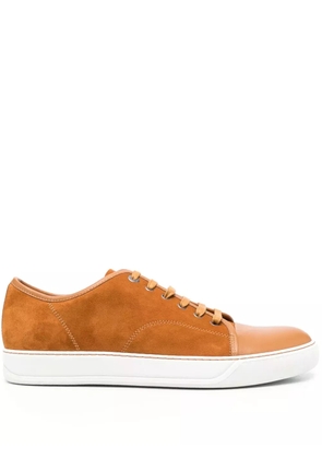 Lanvin DBBI low-top suede sneakers - Brown