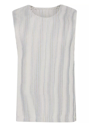Homme Plissé Issey Miyake pleated tank top - Neutrals