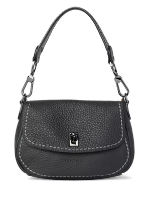 VISONA` leather shoulder bag - Black