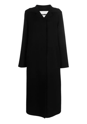 Jil Sander single-breasted cashmere coat - Black