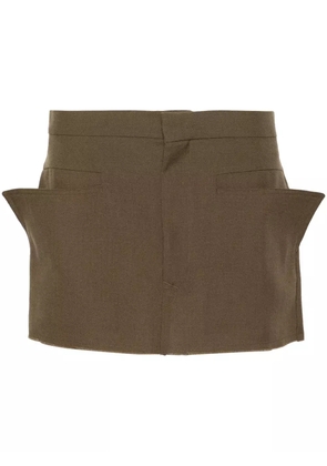 Rick Owens Cut-Off mini skirt - Green