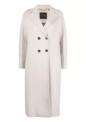 Moorer Ravenna-le long double-breasted coat - Metallic