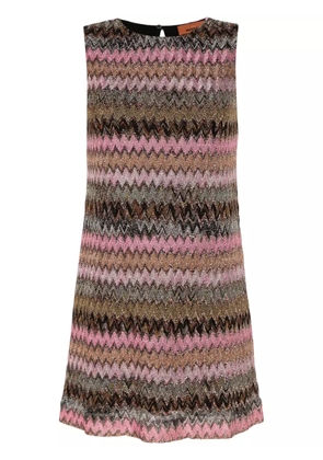 Missoni zigzag lurex minidress - Black